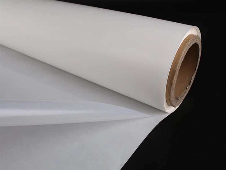 Hot melt adhesive film with release paper